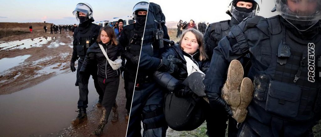 Φωτογραφίες, γέλια και αστυνομικοί σε ρόλο κομπάρσου: Σάλος στο twitter με την «σύλληψη» της Γκρέτας Τούνμπεργκ (βίντεο)