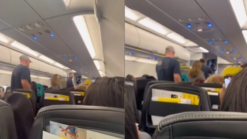 ΗΠΑ: Έξαλλη επιβάτης αεροπλάνου εύχεται να πέσει το αεροπλάνο (βίντεο)