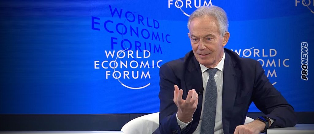 Tόνι Μπλερ στο WEF: «Πρέπει όλοι να ελέγχονται γιατί έρχεται νέα σειρά εμβολίων που θα αντιμετωπίσει τις χειρότερες ασθένειες»!