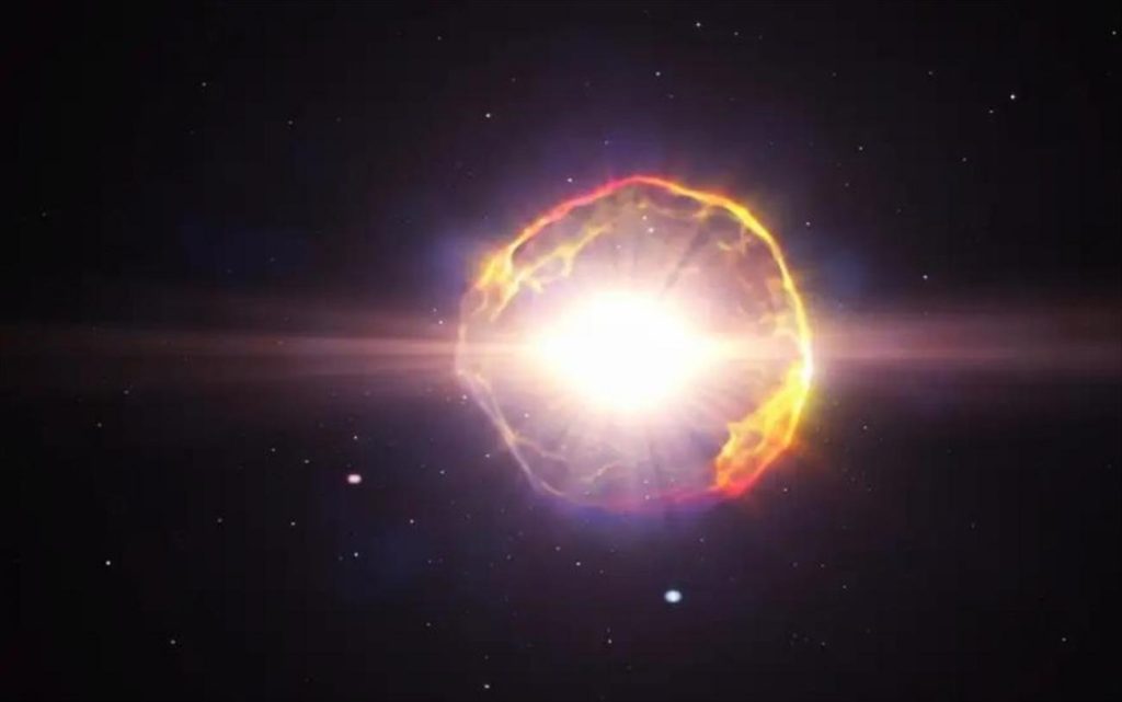 Σούπερνοβα σαν πυροτέχνημα: Δύο λευκοί νάνοι συγκρούστηκαν και προκάλεσαν μια ασυνήθιστα συμμετρική έκρηξη