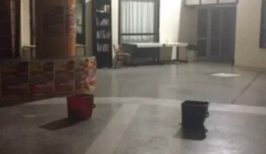 Εικόνες ντροπής στο Πανεπιστήμιο Θεσσαλίας – Τρέχουν νερά από τις οροφές και βάζουν κουβάδες (φωτο)