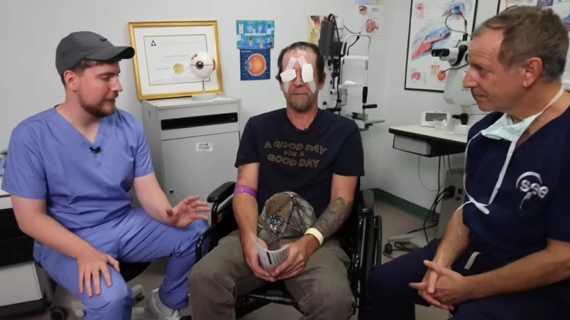 Διάσημος Youtuber πλήρωσε τη θεραπεία για 1.000 ασθενείς με καταρράκτη (βίντεο)