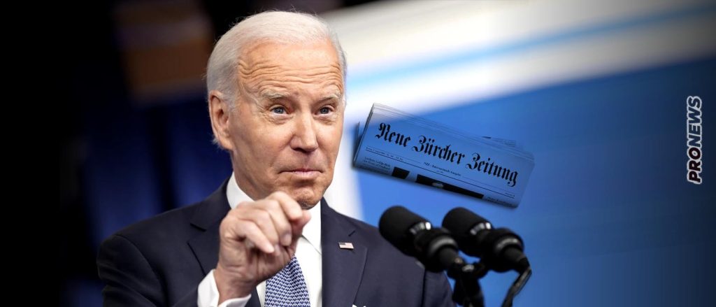 Neue Zürcher Zeitung: «Ο Τ.Μπάιντεν ζήτησε να δοθούν στην Ρωσία το 20% των εδαφών της Ουκρανίας και να λήξει ο πόλεμος»