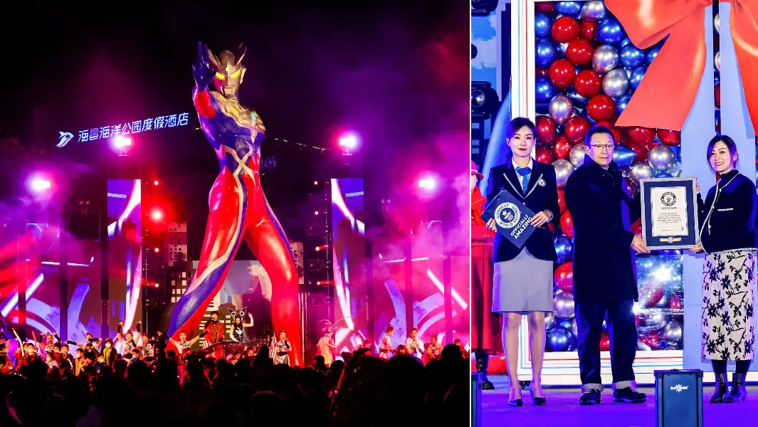 Άγαλμα του Ultraman στην Κίνα καταρρίπτει ρεκόρ Γκίνες – Έχει ύψος 10 μέτρα και βάρος 3,8 τόνους (φωτό)