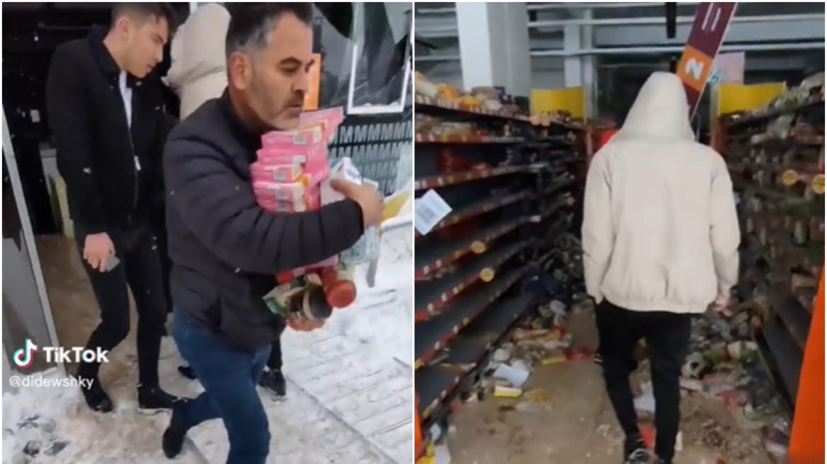 Σεισμός στην Τουρκία: Πολίτες κάνουν πλιάτσικο στα σούπερ μάρκετ για να βρουν φαγητό (βίντεο)