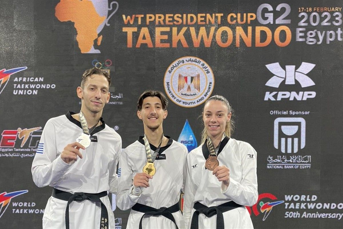 Τάε κβον ντο: «Χρυσός» ο Δ.Ραψομανίκης στο Presidents Cup Africa, «χάλκινος» ο Α.Τεληκωστόγλου – Τρίτη η Ν.Μητσοπούλου