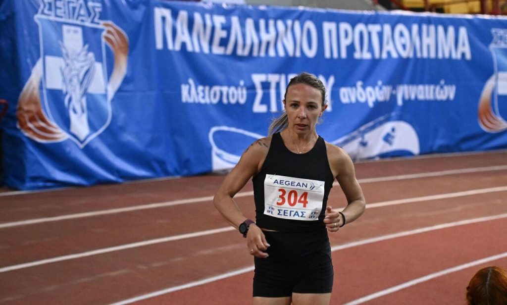 Αντιγόνη Ντρισμπιώτη: Πέτυχε πανελλήνιο ρεκόρ στα 3.000μ. βάδην με χρόνο 12.18.26 στο πρωτάθλημα του ΣΕΦ (φώτο)