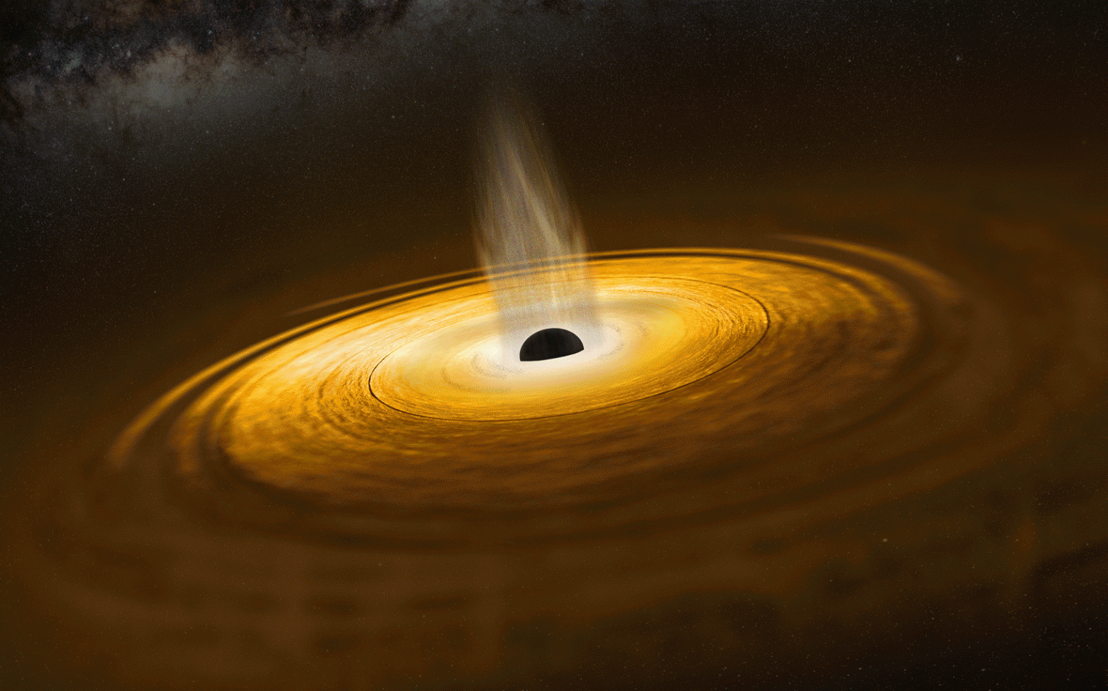 Εντοπίστηκε μαύρη τρύπα που είναι ένα δισ. φορές μεγαλύτερη από τον Ήλιο