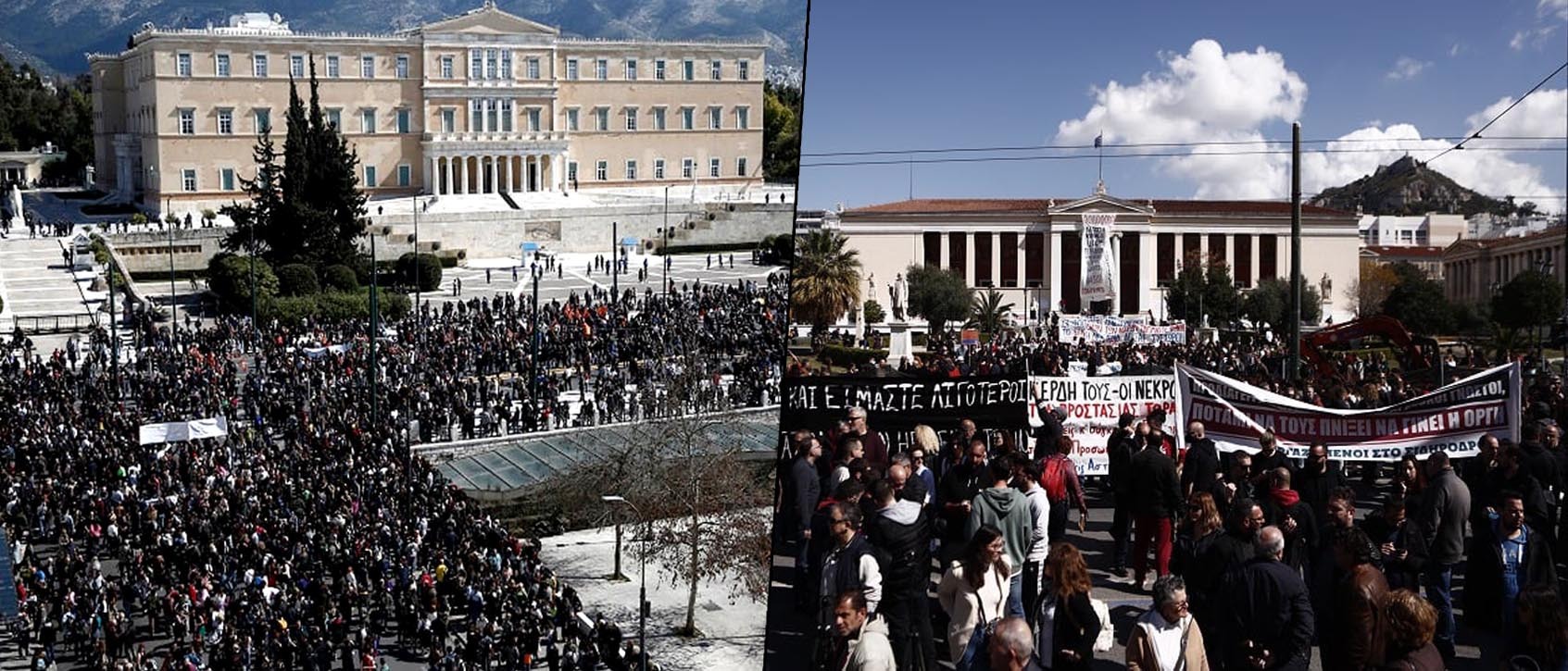 Έκρυθμη η κατάσταση σε όλη την χώρα – Με αστυνομική καταστολή προσπαθεί η κυβέρνηση να αντιμετωπίσει τους πολίτες που διαμαρτύρονται για το έγκλημα στα Τέμπη