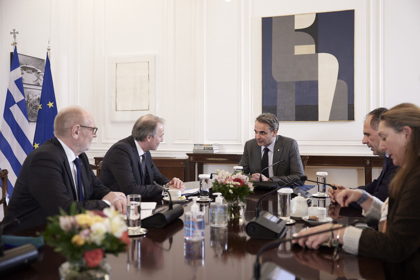 Κ.Μητσοτάκης στους εκπροσώπους της ΕΕ για τα Τέμπη: «Θα αξιοποιήσουμε την εμπειρία των ευρωπαϊκών υπηρεσιών»