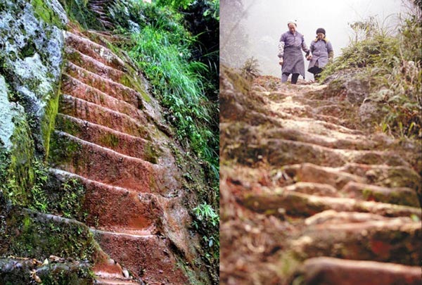 Ο άνδρας που έσκαψε 6.000 σκαλοπάτια στο βουνό για χάρη μιας γυναίκας (φωτο)