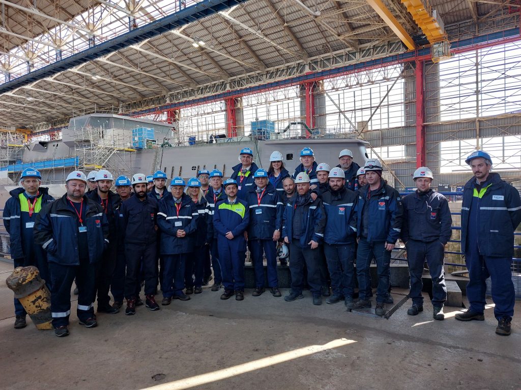Επίσκεψη της Ε.ΕΛ.Ε.Α.Α. και 14 ελληνικών εταιριών – μέλη της στο ναυπηγείο της Naval Group στη Γαλλία