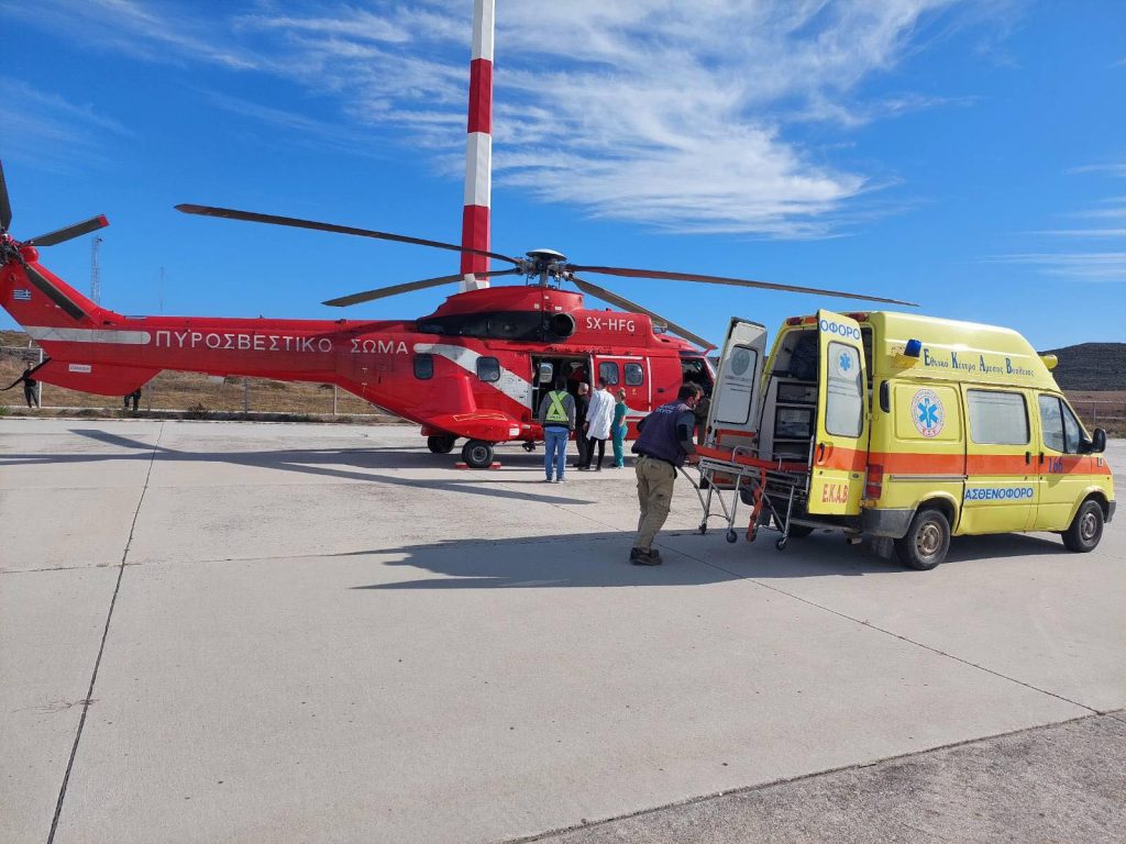 Κως: Αεροδιακομιδή μετά από σοβαρό τροχαίο – Σε κρίσιμη κατάσταση 25χρονος οδηγός