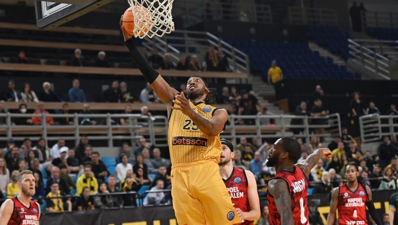 ΑΕΚ – Χάποελ Ιερουσαλήμ 94-78: «Ατσάλινη» η «Βασίλισσα» πάει για την πρόκριση στο Ισραήλ