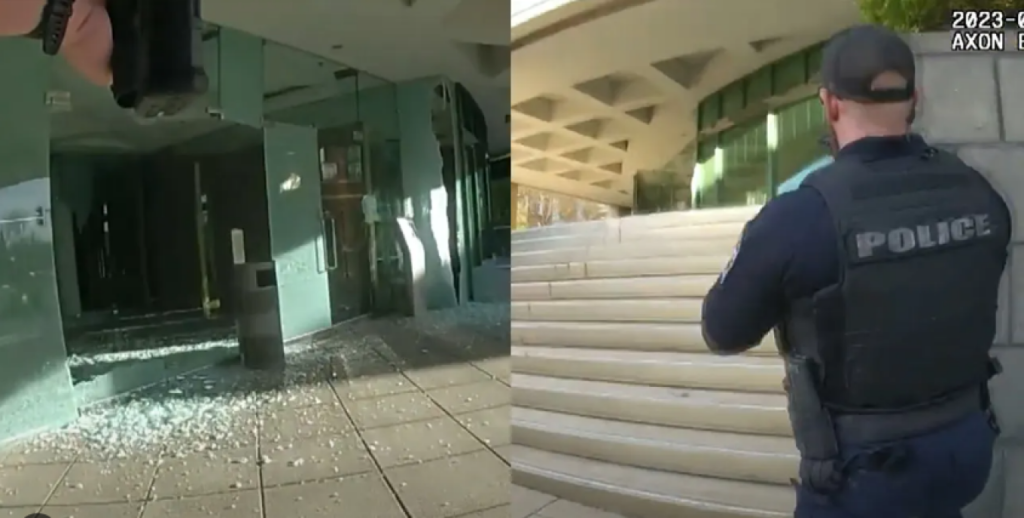 Επίθεση σε τράπεζα του Λούιβιλ: Η στιγμή που οι αστυνομικοί εξουδετερώνουν τον ένοπλο (βίντεο)