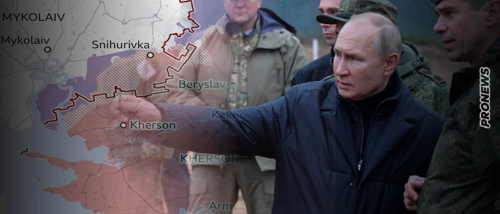Ο Β.Πούτιν στην πρώτη γραμμή του μετώπου στην Χερσώνα! – Προειδοποίηση χρήσης πυρηνικών αν διαρρηχθεί το μέτωπο προς Κριμαία