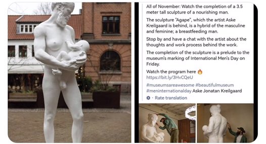Αγκάπε: Το αηδιαστικό άγαλμα που δημιούργησαν στην Δανία