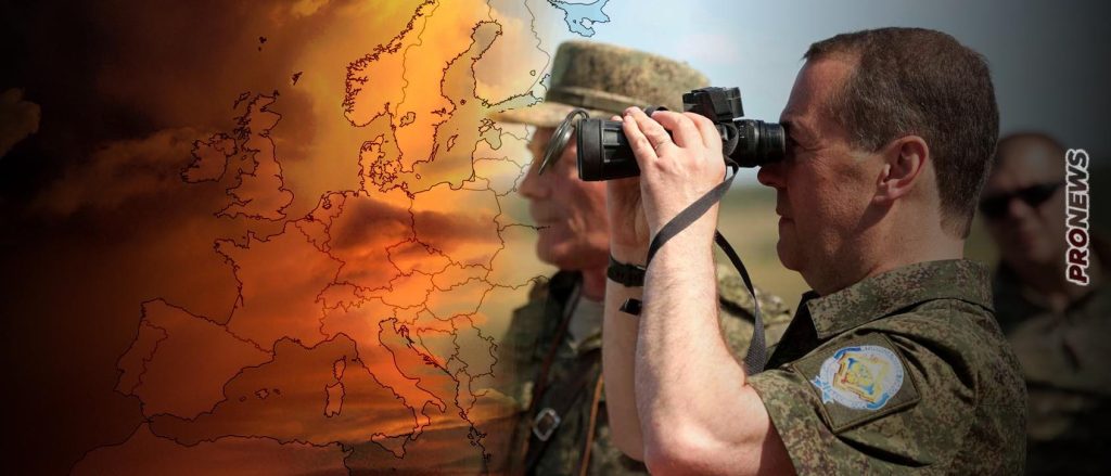 Ν.Μεντβέντεφ: «Όλα θα τελειώσουν με μια ρωσική παρέλαση  στο Βερολίνο – Θα βυθίσουμε την Βρετανία στην άβυσσο της θάλασσας»