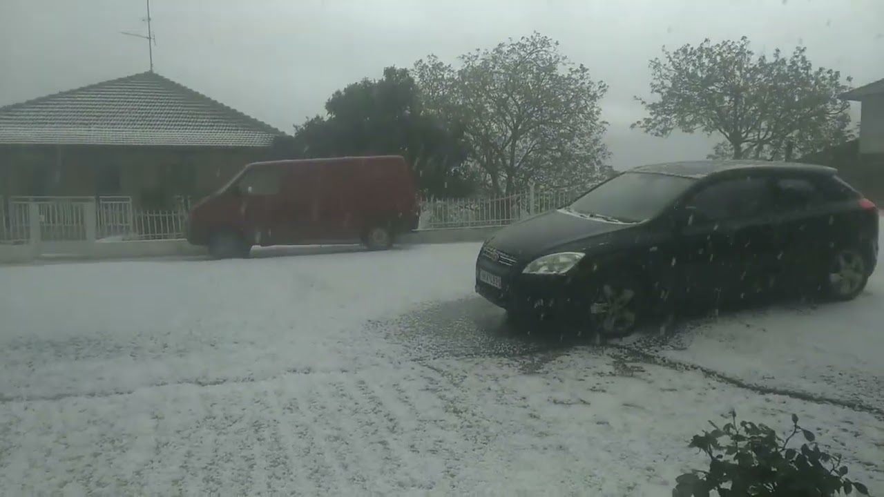 Καβάλα: Ισχυρή χαλαζόπτωση μέσα στην άνοιξη στο δήμο Παγγαίου (βίντεο)