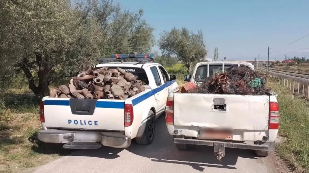 Κορινθία: Συνελήφθη Ρομά που έκλεψε καλώδια χαλκού… 1 τόνου και πάνω από 60 καταλύτες αυτοκινήτων στο Βραχάτι