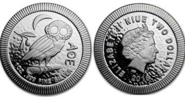 Η αρχαία αθηναϊκή γλαύκα σε νόμισμα του νησιού Νιούε της Πολυνησίας