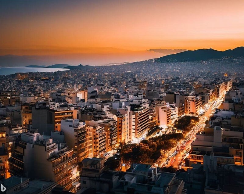 Απόκοσμες εικόνες από την τεχνητή νοημοσύνη – Έτσι θα μοιάζει η Αθήνα σε 50 χρόνια (φωτό)