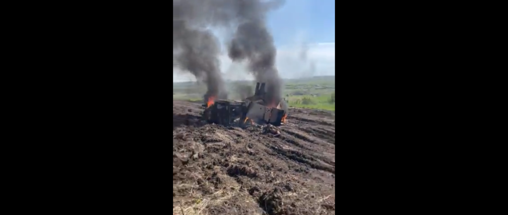 Μπακχμούτ: Παρανάλωμα του πυρός Hummer του ουκρανικού στρατού από ρωσικά πυρά