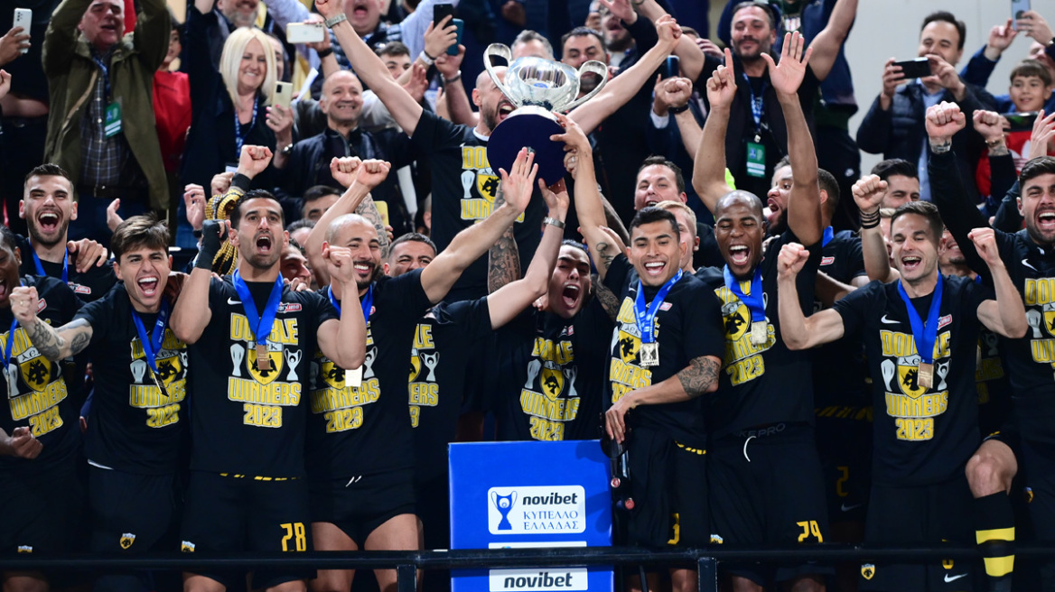 Κύπελλο Ελλάδας: Στις 16 κατακτήσεις έφτασε η ΑΕΚ – Παραμένει πρώτος ο Ολυμπιακός με 28