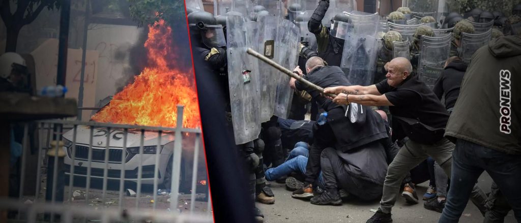 Βίντεο: Πώς ξεκίνησαν οι συγκρούσεις στο Κόσοβο – ΝΑΤΟϊκοί και Κοσοβάροι χτύπησαν αναίτια καθήμενους Σέρβους διαδηλωτές