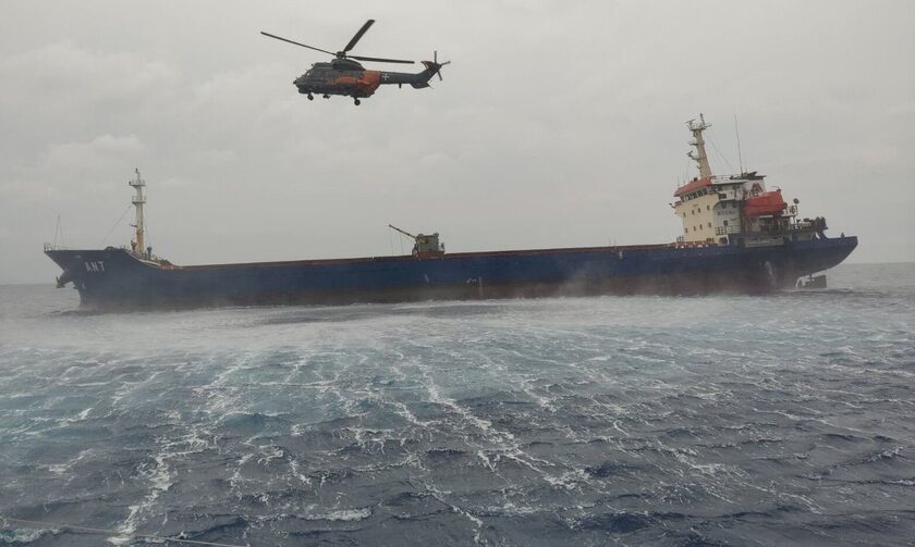 Χίος: Στην Τουρκία το ΑΝΤ μετά τη σύγκρουση των φορτηγών πλοίων