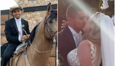 Μεξικό: Ο Ορμπελίν Πινέδα «έκλεψε» τις εντυπώσεις φτάνοντας στον γάμο του πάνω σε ένα άλογο (βίντεο)