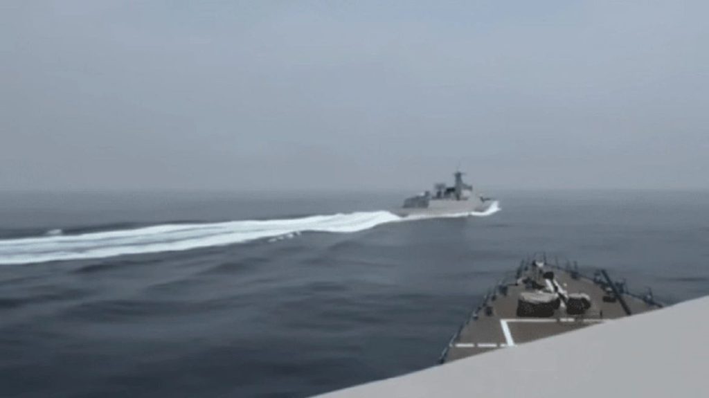 Μια «ανάσα» από θερμό επεισόδιο Κίνα και ΗΠΑ – Πολεμικά σκάφη βρέθηκαν σε κοντινή απόσταση (βίντεο)