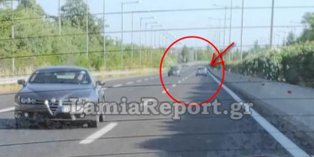 Φθιώτιδα: Αυτοκίνητο πήγαινε ανάποδα στην εθνική οδό Λαμίας – Αθηνών – Δεν το είχε καταλάβει η οδηγός (φώτο)