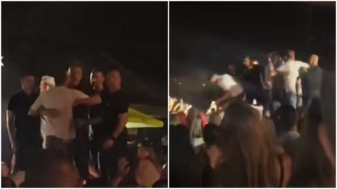 Επεισόδιο στη συναυλία του Νίκου Βέρτη με σεκιούριτι που απομάκρυνε απότομα θαυμαστή που ανέβηκε στη σκηνή (βίντεο)