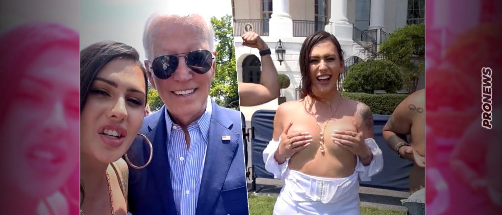 Τρανς μοντέλο έκανε χειραψία με τον Τ.Μπάιντεν και μετά έβγαλε το στήθος της στον Λευκό Οίκο! (βίντεο)