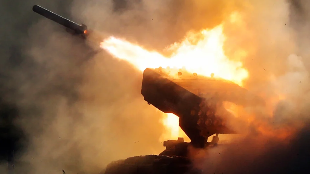 Αβντιβκά: Τρομερά πλάνα από βολές συστημάτων TOS – Πυρπολούν τις ουκρανικές θέσεις