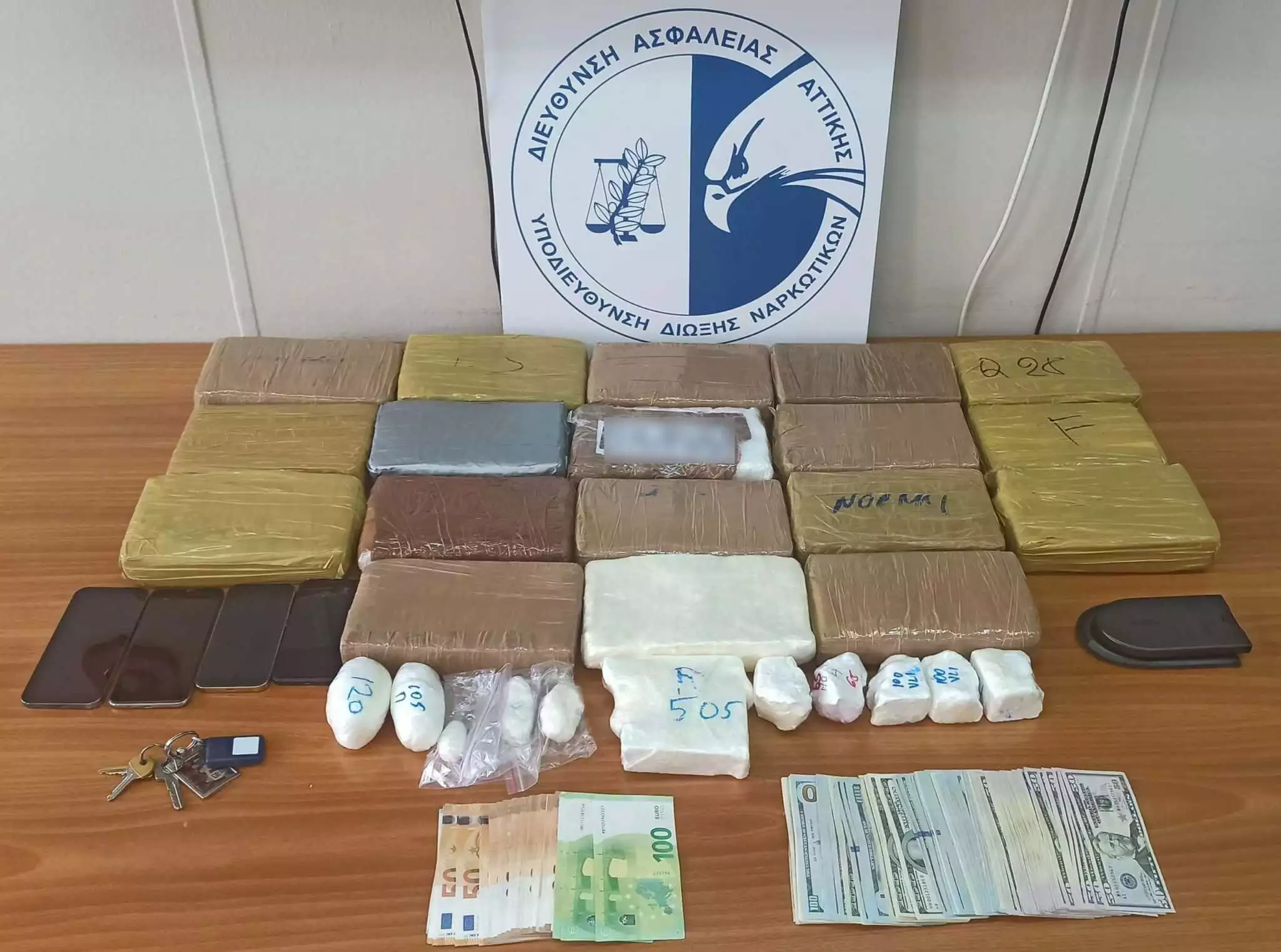Χαλάνδρι: Χειροπέδες σε 47χρονο διακινητή – Βρέθηκαν 21 κιλά κοκαΐνης στην κατοχή του