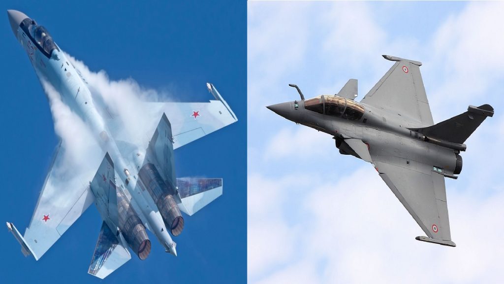 Σκληρή αερομαχία μεταξύ ρωσικών μαχητικών Su-35S και γαλλικών Rafale F.3 για πρώτη φορά στην ιστορία