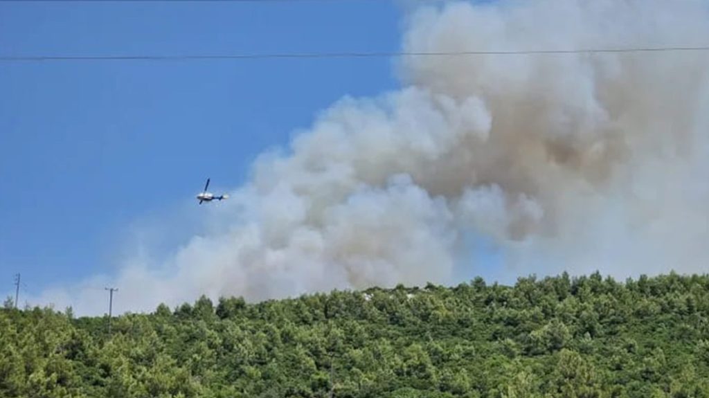 Φωτιά στο Μαρκόπουλο – Στο σημείο επιχειρούν 21 πυροσβέστες
