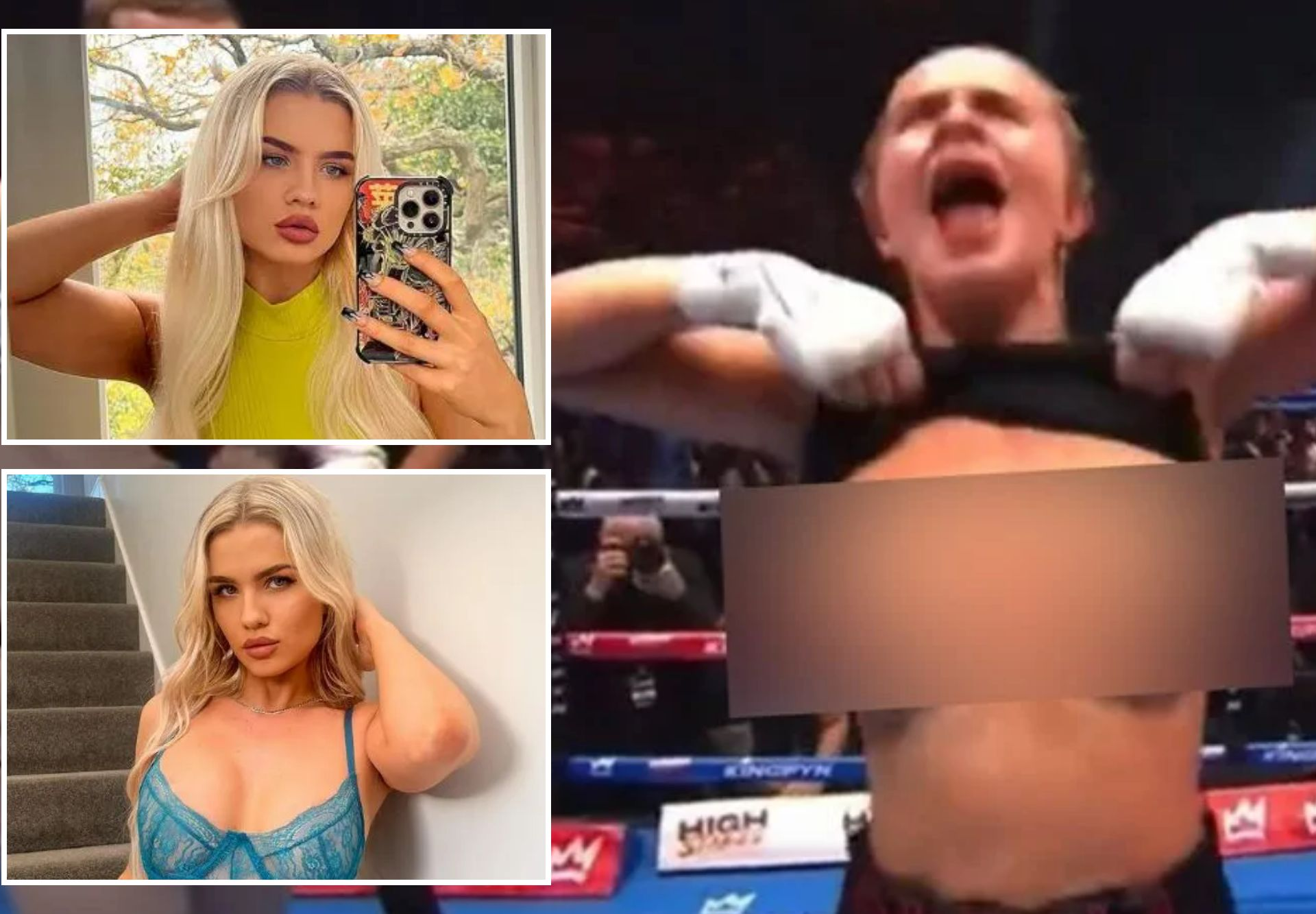 Ν.Χέμσλεϊ: Το μοντέλο του OnlyFans που νίκησε σε αγώνα πυγμαχίας και έδειξε το στήθος της μέσα στο ρινγκ (βίντεο)