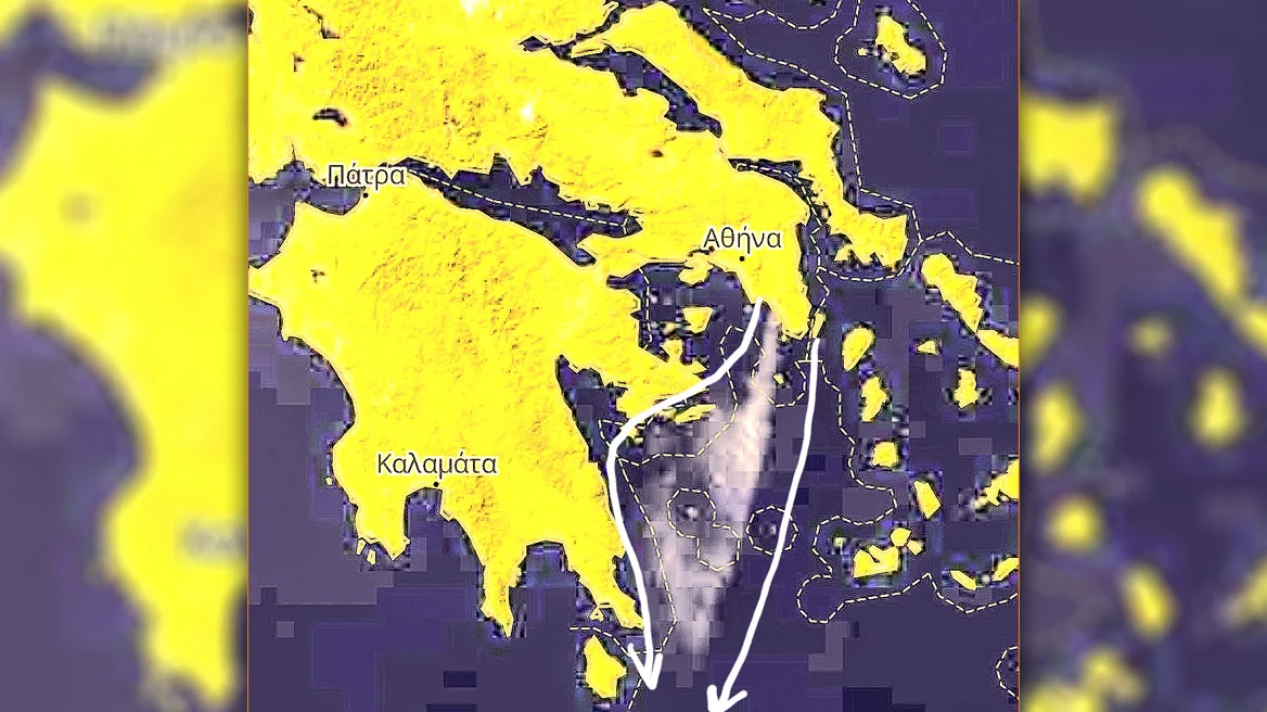 Ο καπνός από τη φωτιά στον Κουβαρά έφτασε σχεδόν στα Κύθηρα – Δείτε την ανάρτηση του Γ.Καλλιάνου