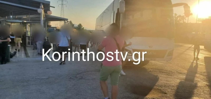 Δεκάδες λεωφορεία ακινητοποιημένα στον Ισθμό Κορίνθου λόγω των φωτιών – Ταλαιπωρία για χιλιάδες επιβάτες