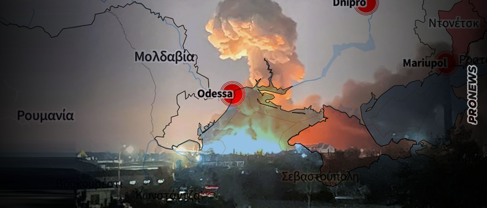 Video: Massale bombardementen op Odessa door de Russen - De nacht werd dag