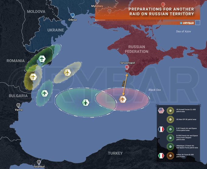Έξι αμερικανικά αεροσκάφη συλλογής πληροφοριών παρακολουθούν αυτή τη στιγμή της κίνησης του ρωσικού Στόλο στην Μαύρη Θάλασσα