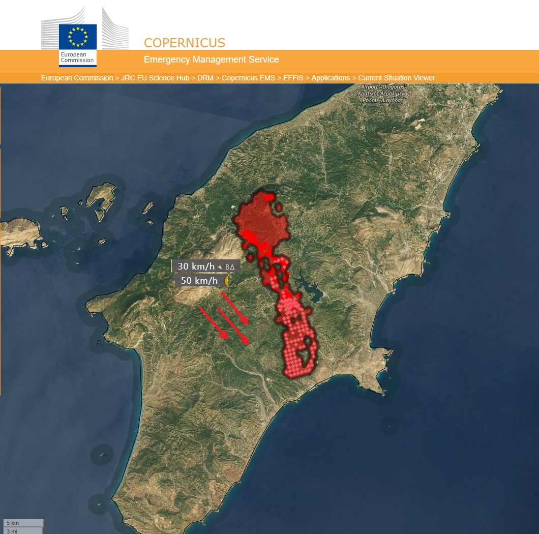 Βίντεο: Επιβάτης αεροσκάφους καταγράφει τις φλόγες που κατακαίνε τη Ρόδο
