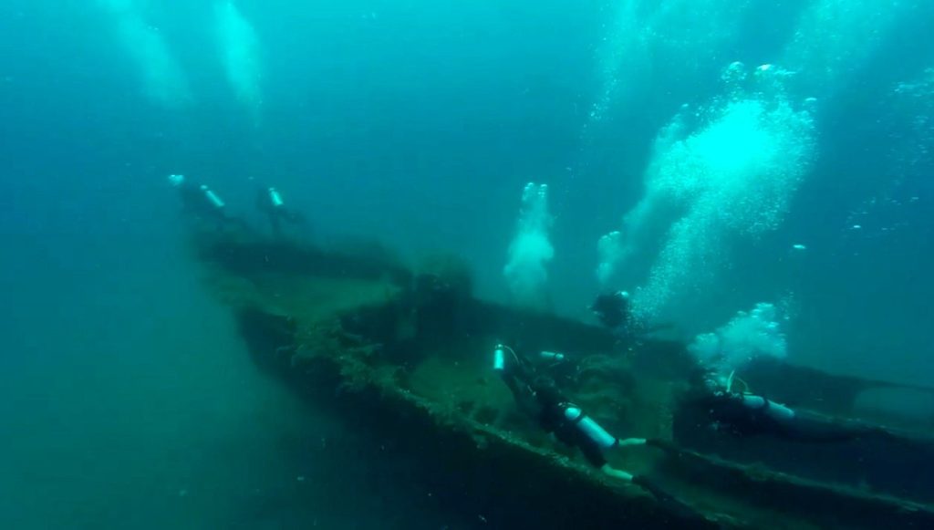Χαλκιδική: Επισκέψιμο για καταδύσεις το ναυάγιο «Μυτιλήνη» στον Όρμο Κύψας (βίντεο)
