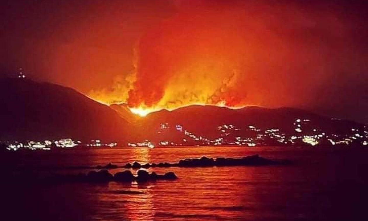 Κέρκυρα: Για τρίτη συνεχή ημέρα η καταστρεπτική πυρκαγιά –  Ανεξέλεγκτα τα μέτωπα σε Περίθεια και Λαύκι