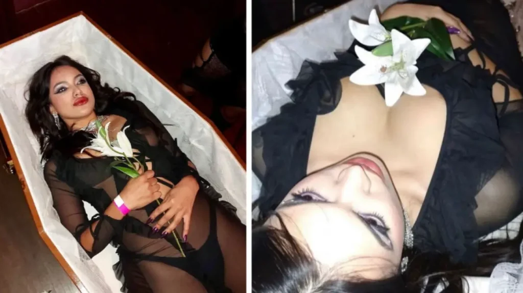 Βραζιλιάνα influencer γιόρτασε τα γενέθλια της κάνοντας την… κηδεία της – Ξάπλωσε σε φέρετρο με «καυτά» εσώρουχα