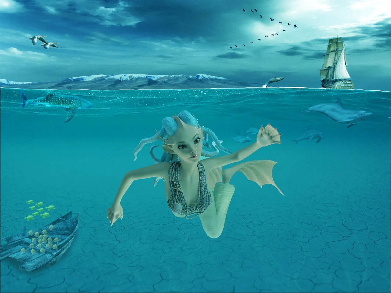 TikTok: Ψαράς πιστεύει πως αντίκρισε τις μυθικές σειρήνες (βίντεο)