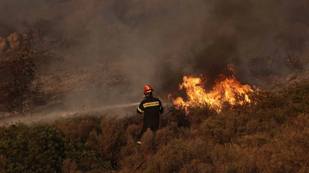 Κρήτη: Φωτιά κοντά στο δάσος της Κέρης